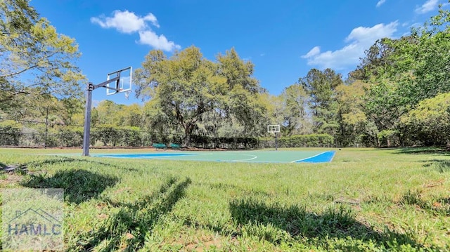 view of sport court