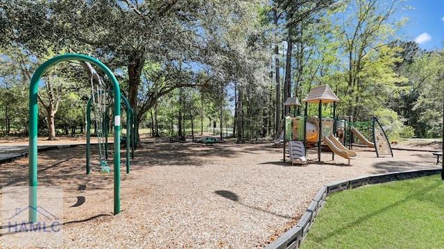 view of play area