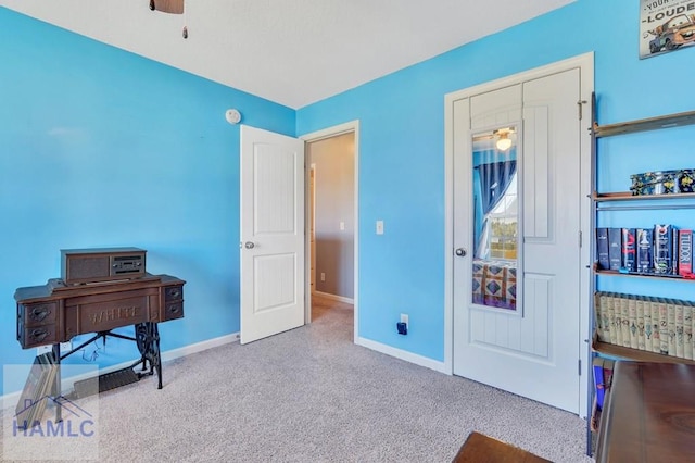 interior space with baseboards