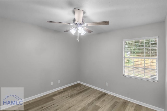 905 Greenbriar Rd, Hinesville, GA 31313 - unfurnished room featuring wood finished floors, baseboards, and a ceiling fan