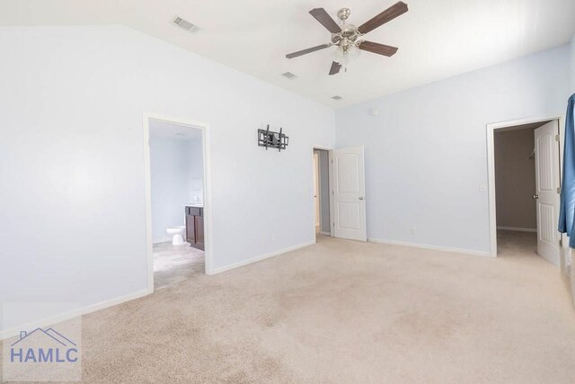46 Covey Ln NE, Ludowici, GA 31316 - empty room featuring light carpet, a ceiling fan, and baseboards