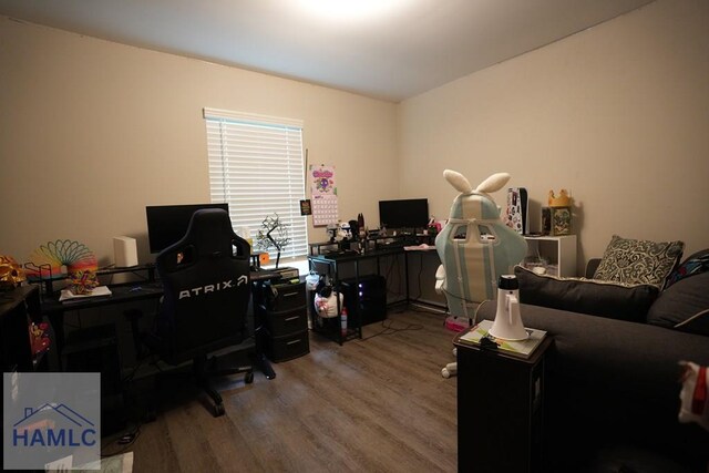 613 Macon St, Ludowici, GA 31316 - office area with wood finished floors