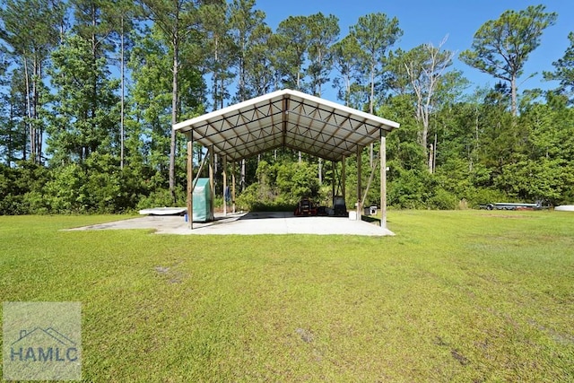 1653 Hawthorne Rd, Townsend, GA 31331 - view of grassy yard with a carport