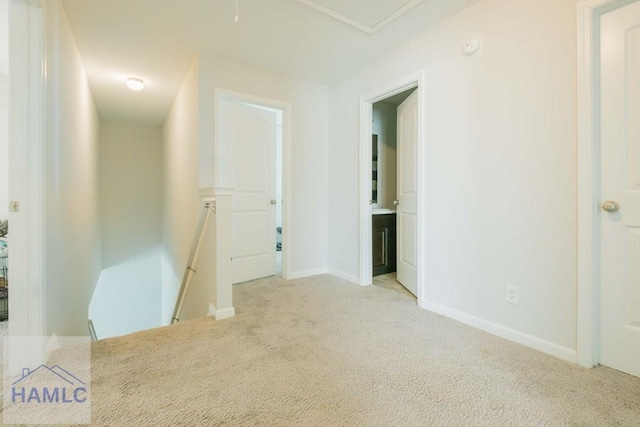 view of carpeted empty room