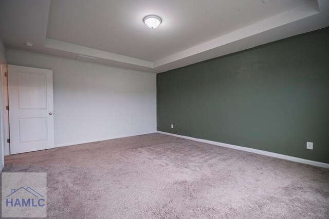 55 Enclave Way NE, Ludowici, GA 31316 - carpeted empty room featuring a tray ceiling and a smoke detector