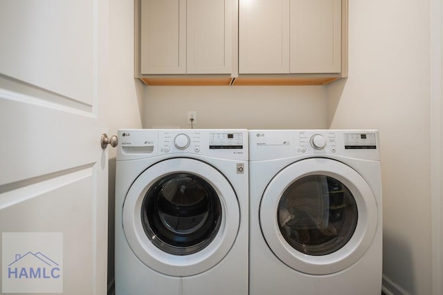 55 Enclave Way NE, Ludowici, GA 31316 - washroom with washing machine and dryer and cabinet space