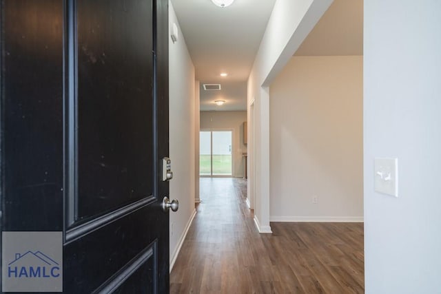 55 Enclave Way NE, Ludowici, GA 31316 - hall with dark wood-type flooring and recessed lighting