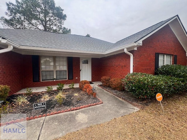 view of ranch-style home