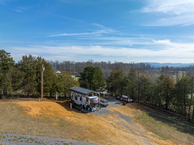 view of aerial view