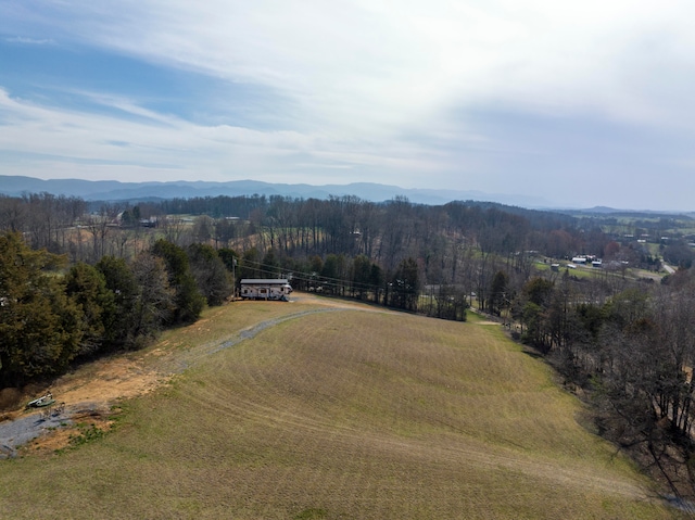 bird's eye view featuring a rural view