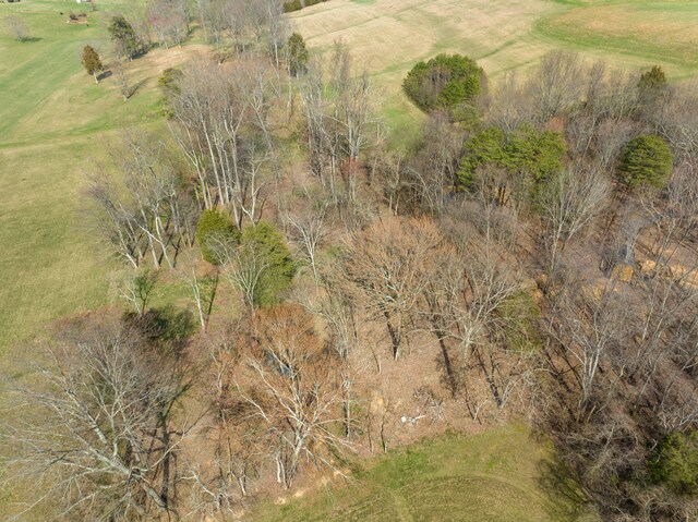 bird's eye view with a rural view