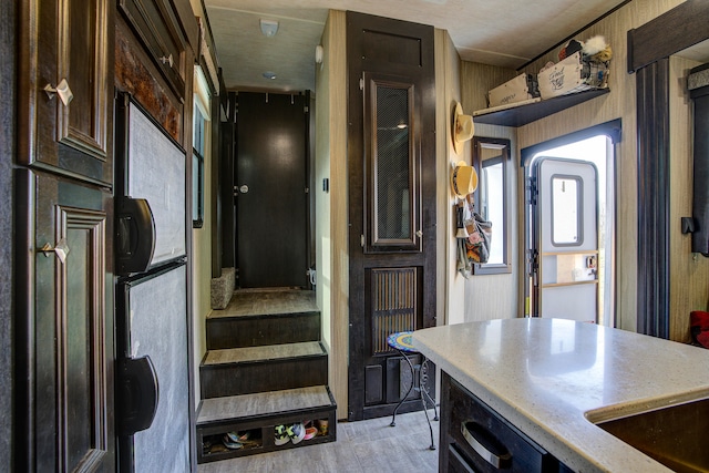 interior space with wood-type flooring