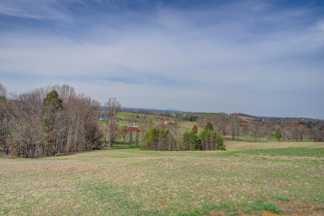 mountain view with a rural view