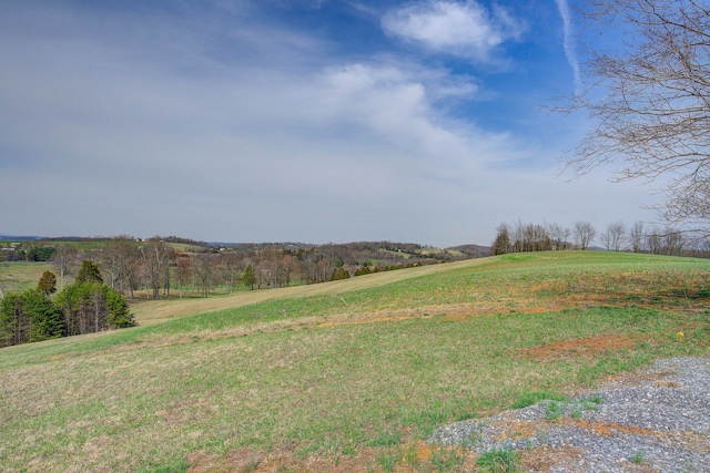 exterior space with a rural view