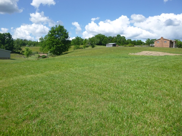 view of yard featuring a rural view