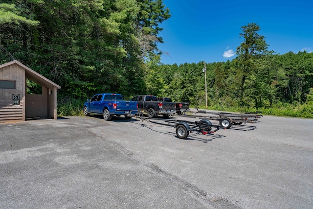 view of car parking