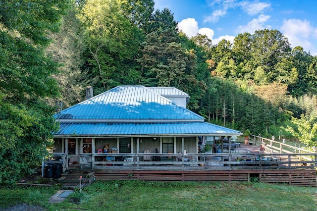 view of rear view of property