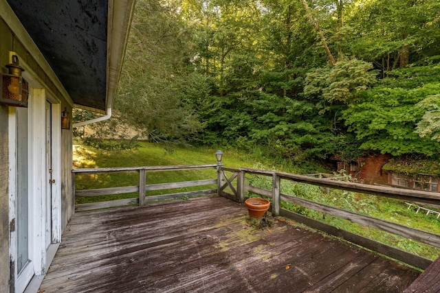 view of deck