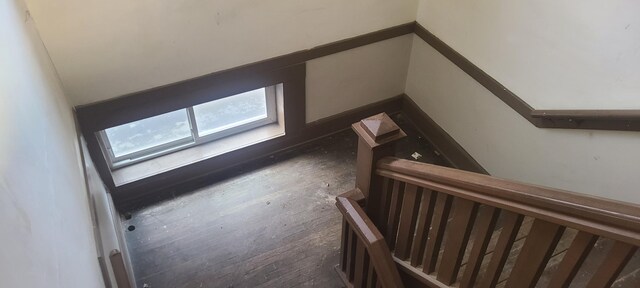 interior space featuring dark hardwood / wood-style floors