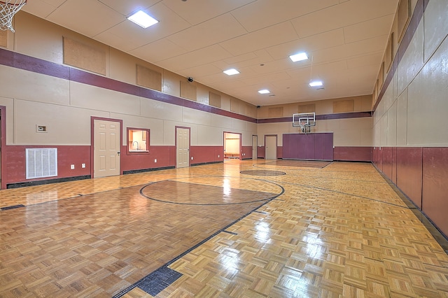 view of basketball court