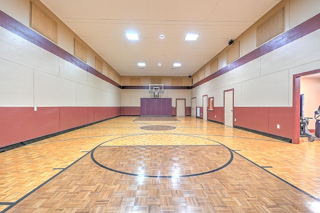 view of basketball court