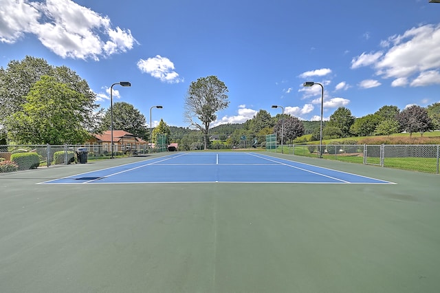 view of tennis court