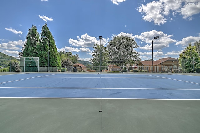 view of tennis court