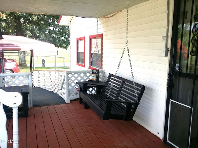 view of deck