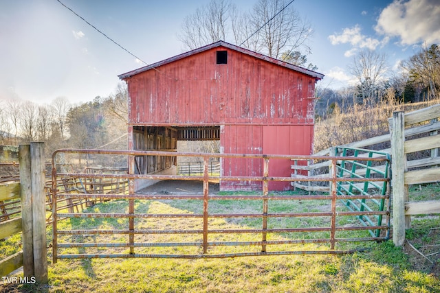 view of outdoor structure