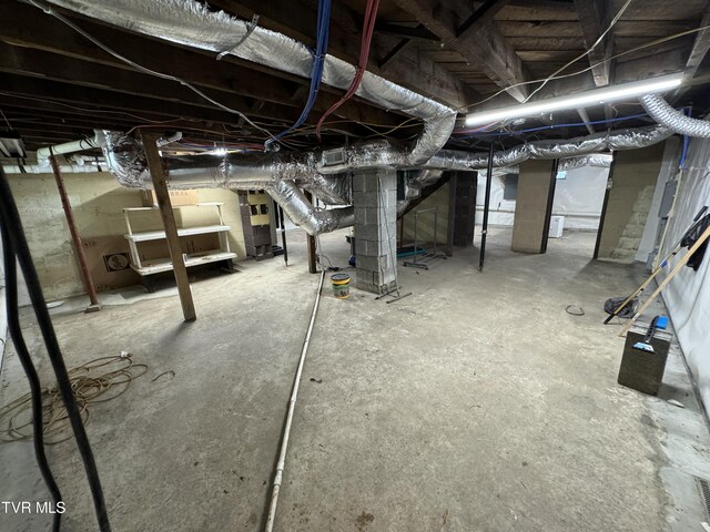 view of basement