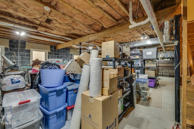 view of storage room