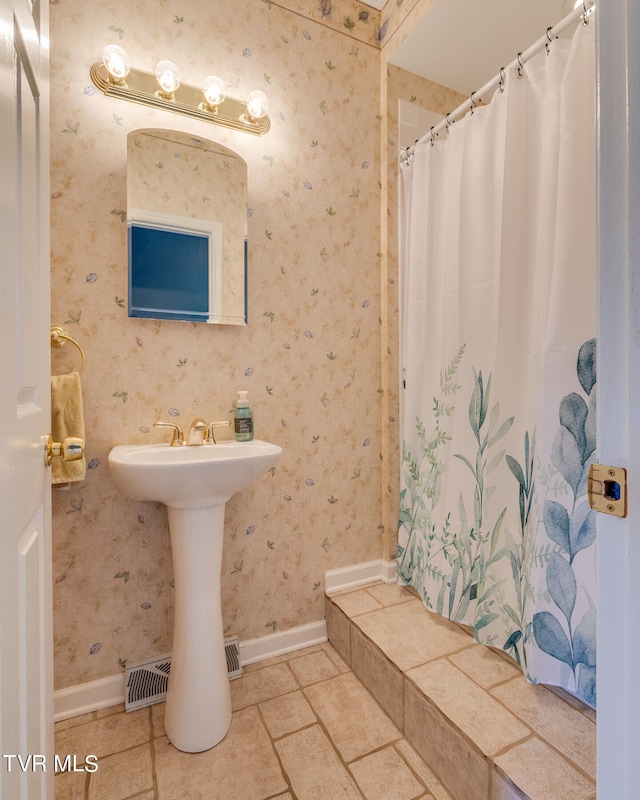 bathroom featuring tile patterned floors