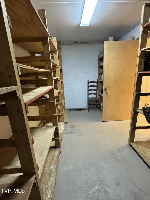 view of storage room