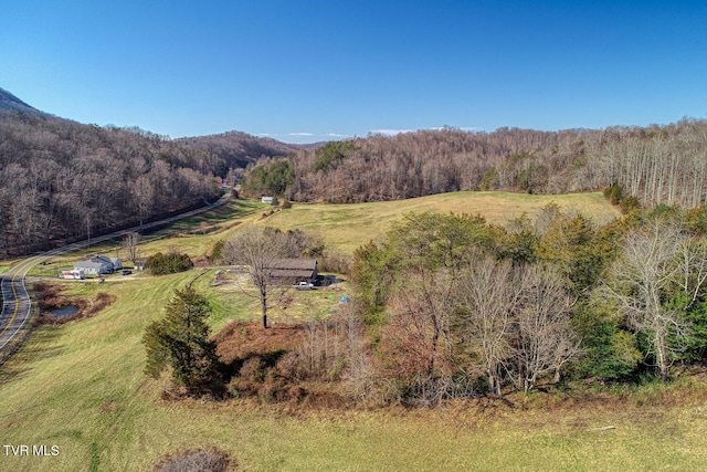 view of mountain feature featuring a rural view