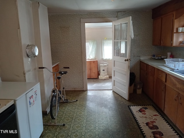 kitchen featuring tile flooring