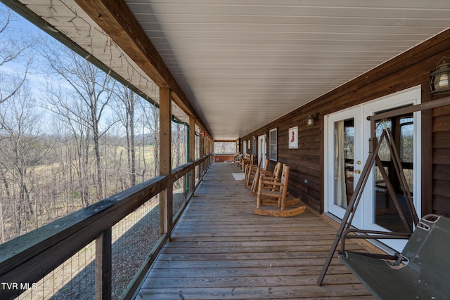 view of deck