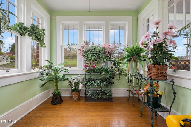 sunroom with a wealth of natural light