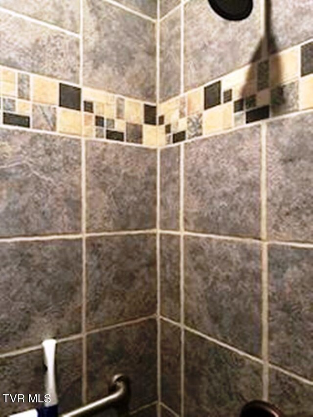 details with tiled shower