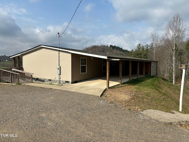 view of front of home