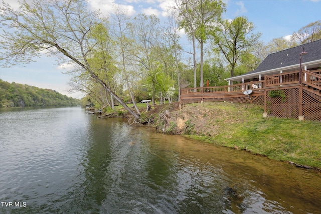 view of water feature