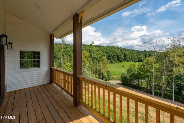 view of deck