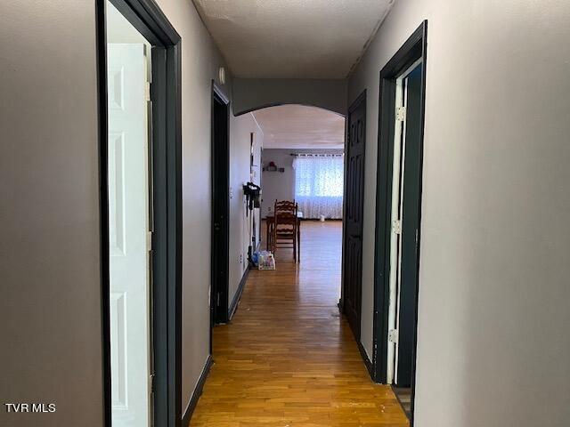 hall featuring hardwood / wood-style floors