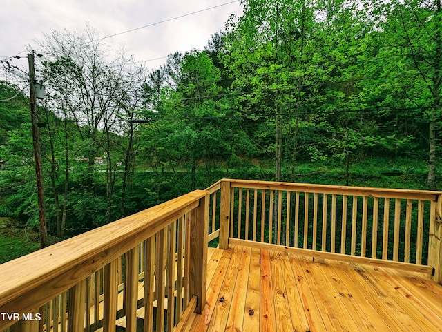 view of wooden terrace