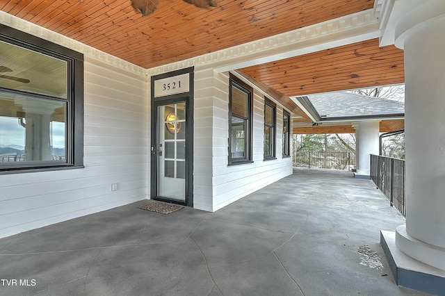 view of patio / terrace featuring a porch