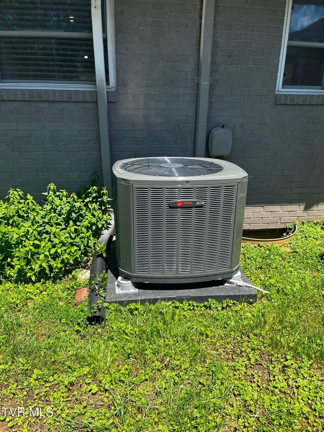 exterior details featuring central AC unit