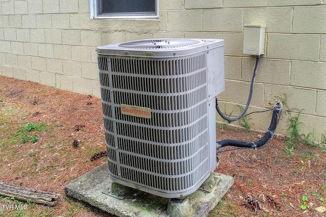 exterior details featuring cooling unit