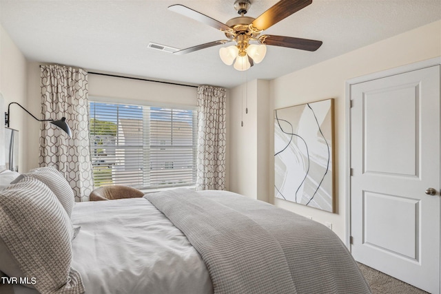 115 Raceday Center Dr Unit E-3, Bristol, TN 37620 - bedroom featuring carpet floors, a ceiling fan, and visible vents