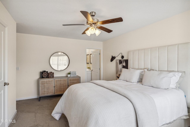 115 Raceday Center Dr Unit E-3, Bristol, TN 37620 - carpeted bedroom featuring a ceiling fan and baseboards