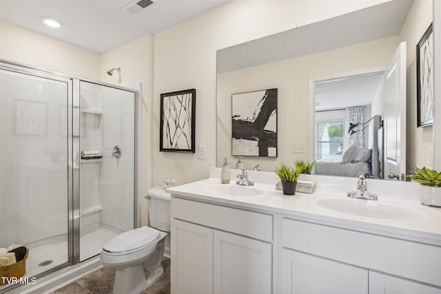 115 Raceday Center Dr Unit E-3, Bristol, TN 37620 - full bath with double vanity, a sink, and a shower stall