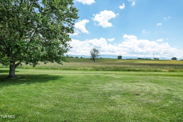 view of yard featuring a rural view